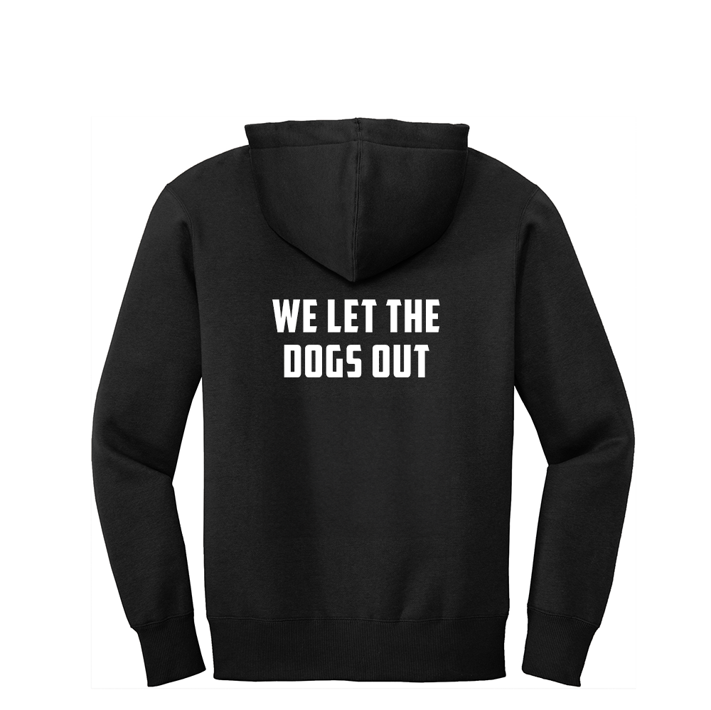 Happy Dog "Quotes" Black Pull-Over Hoodie - Multiple Fun Quotes