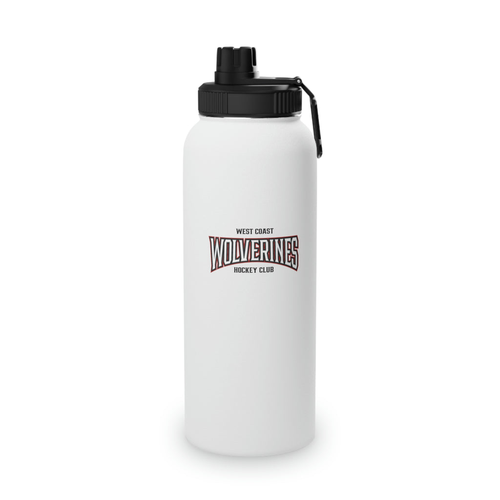 Wolverines Hockey Stainless Steel Water Bottle, Sports Lid - MakeMeTees