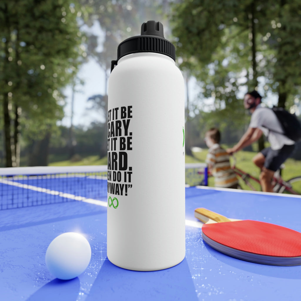 Infinite Fitness Stainless Steel Water Bottle, Sports Lid - MakeMeTees