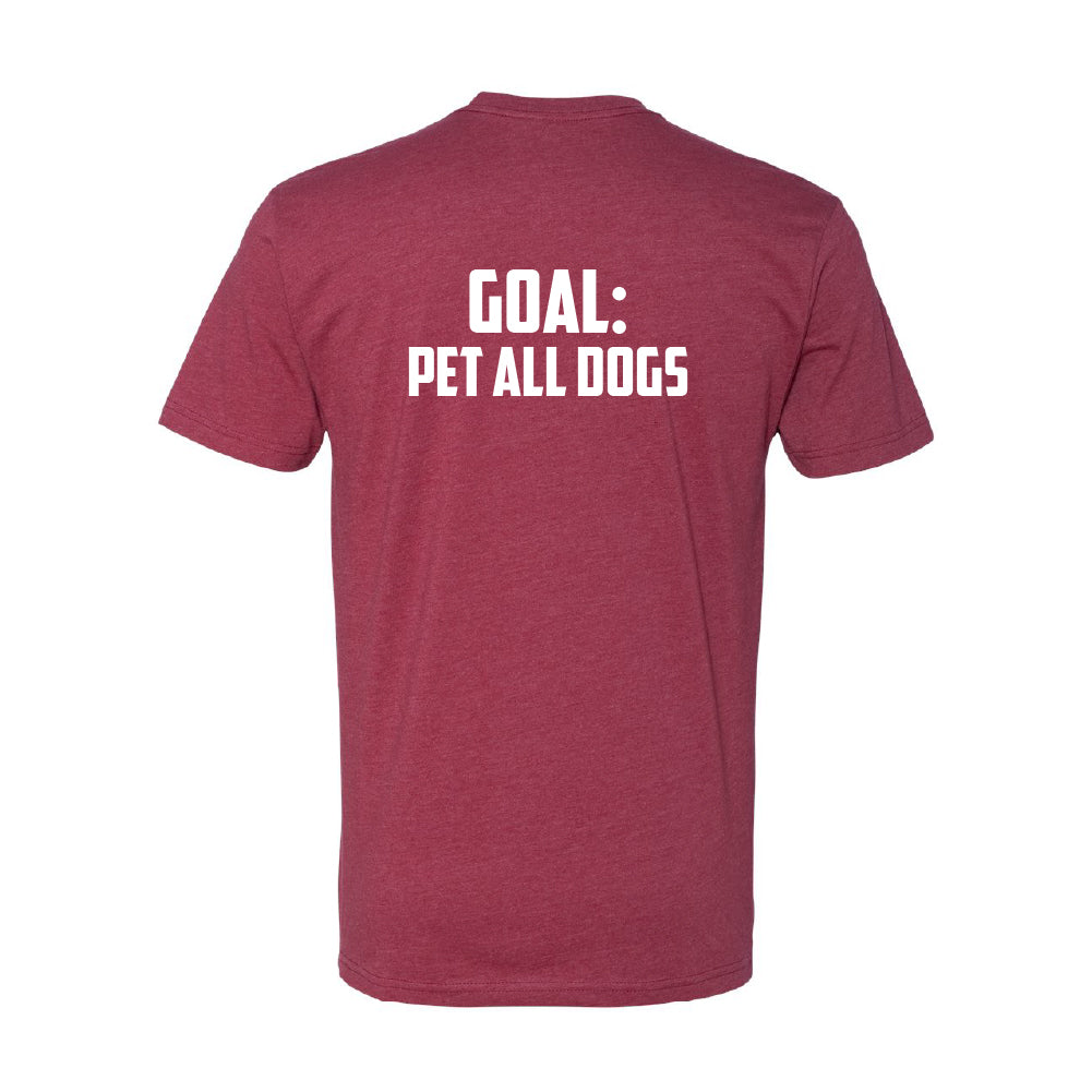 Happy Dog "Quotes" Cardinal T-Shirt - Multiple Fun Quotes