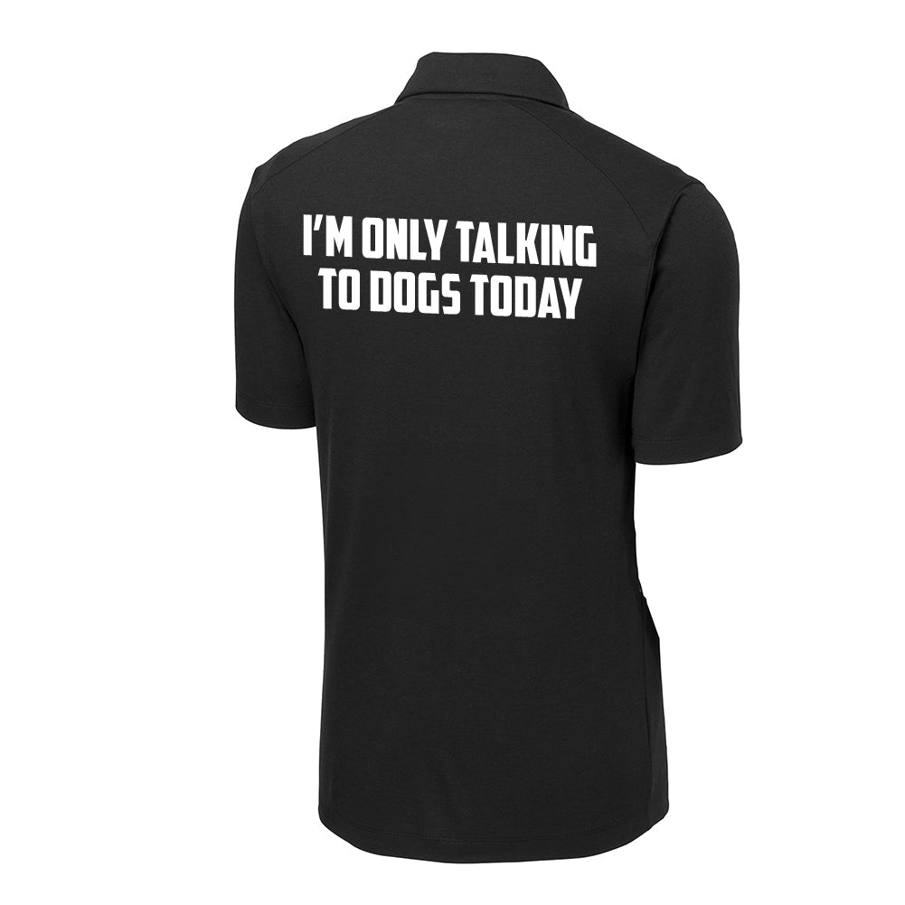 Happy Dog Women's Black Polo