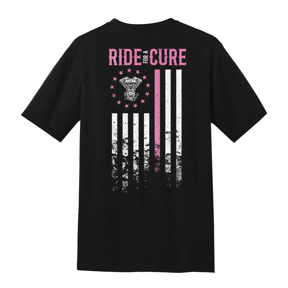 Iron Goddess "Ride for the Cure" Men's Black T-Shirt