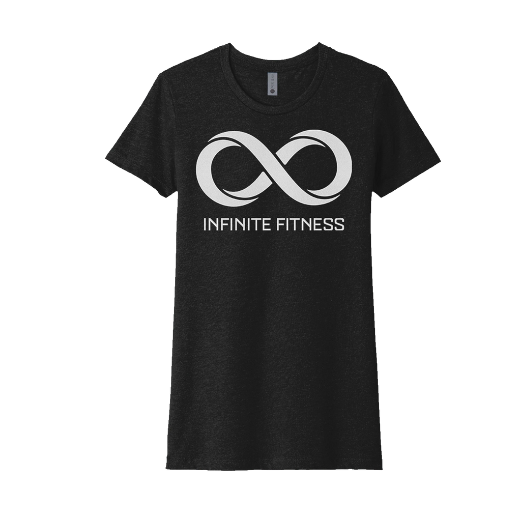 Infinite Fitness Logo Women's Black T-Shirt