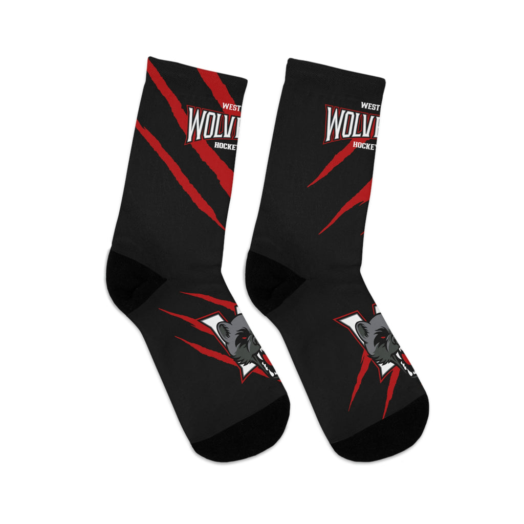 Wolverines Hockey Recycled Poly Socks - MakeMeTees